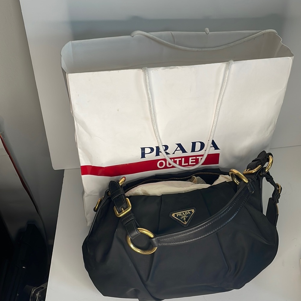 Black Prada purse for women